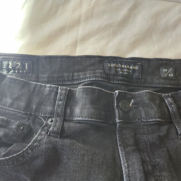 Mens Lucky Brand Style 221 Straight Leg Black Jeans - Picture 3 of 3